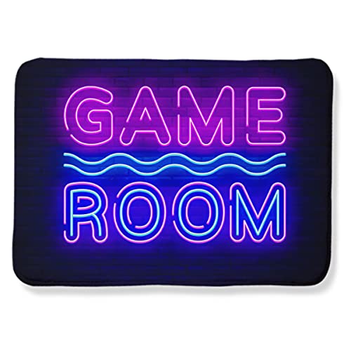 SAMAUN Teens Anime Large Game Area Rugs 3D Gamer Carpet Decor Game Printed Living Room Mat Bedroom Controller Player Boys Gifts Home Non-Slip Crystal Floor Polyester Mat Game Rugs 17.5x31.5inches