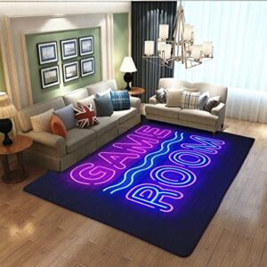 SAMAUN Teens Anime Large Game Area Rugs 3D Gamer Carpet Decor Game Printed Living Room Mat Bedroom Controller Player Boys Gifts Home Non-Slip Crystal Floor Polyester Mat Game Rugs 17.5x31.5inches