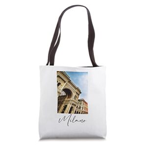 milano milan italy fashion capital italian travel souvenir tote bag