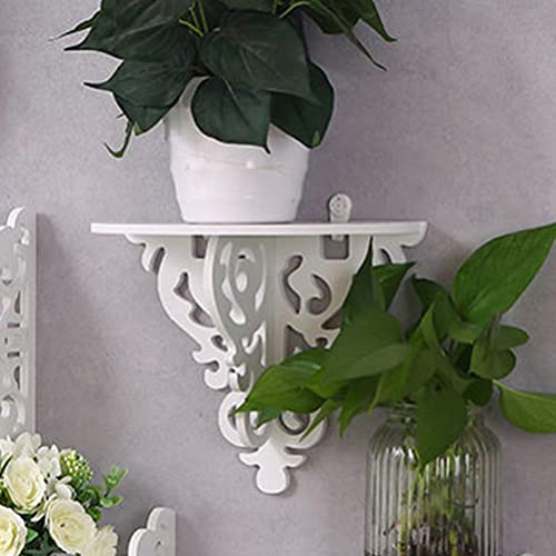 Cabilock Floating Wall Shelves 2pcs Wall-Mounted Flower Pot Stands Wall Hanging Sundries Shelf Flower Pot Organizer Wall Bookshelf