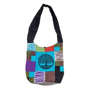 freakmandu collections hobo shoulder bag, women’s, boho purse, boho bag | hippie bag, indie tote bag, women’s cloth purse