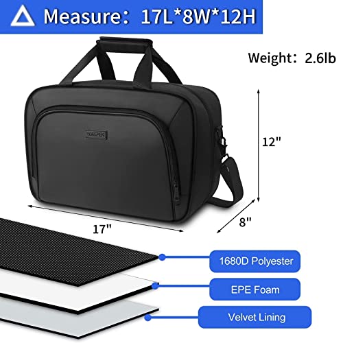 YOREPEK Carrying Case for PS5, Protective Travel Bag for PS 5 Console Controller, Large Capacity Storage Case Compatible with Playstation 5 Games Accessories Disk Digital Edition, Black