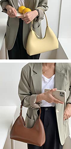 Women's Satchel Bag PU Clutch Small Satchel Bag Cute Shoulder Bag Hobo Bag Solid Color Fashion Mini Clutch