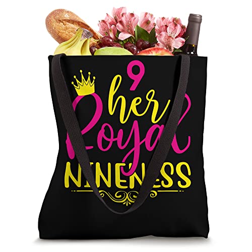 Her Royal Nineness, 9th Birthday for Nine Year Old Girl Cool Tote Bag