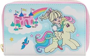 loungefly my little pony castle zip around wallet o/s