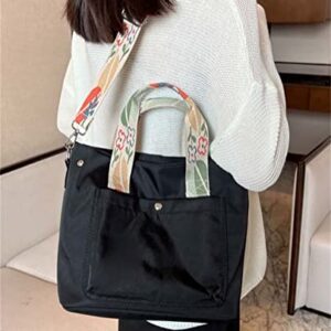 Women Shoulder Bag Chic Hobo Handbag Vintage Canvas Tote Bag Purse Casual Satchel Bucket Bag