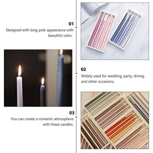 10'' Colored Taper Candles,Long Pole Scented Candle Sticks Set of 4,Smokeless Soy Wax for Wedding Christmas Home Kitchen Decorations| Gift for Family and Friends (Orange)
