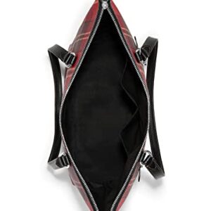 Coach Gallery Tote Shoulder Bag, Red/Black Multi