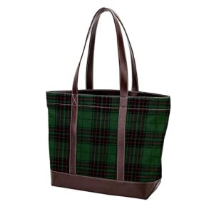 green buffalo plaid checks black tote bags large leather canvas purses and handbags for women top handle shoulder satchel hobo bags
