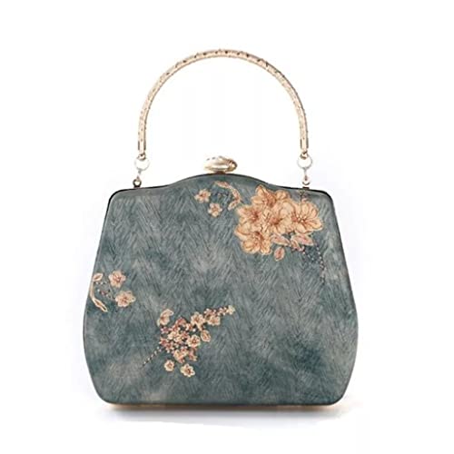 ZLXDP Women's Vintage Handbag Chinese Handmade Handbag Dinner Bag