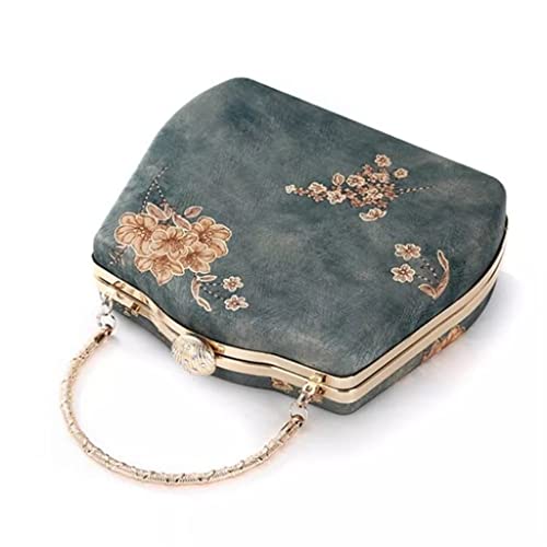 ZLXDP Women's Vintage Handbag Chinese Handmade Handbag Dinner Bag