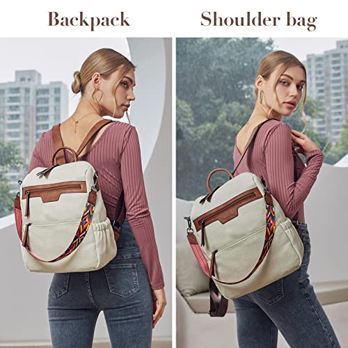 BOSTANTEN Backpack Purse for Women Fashion Designer Travel Backpack Leather Convertible Shoulder Bags Casual Daypack