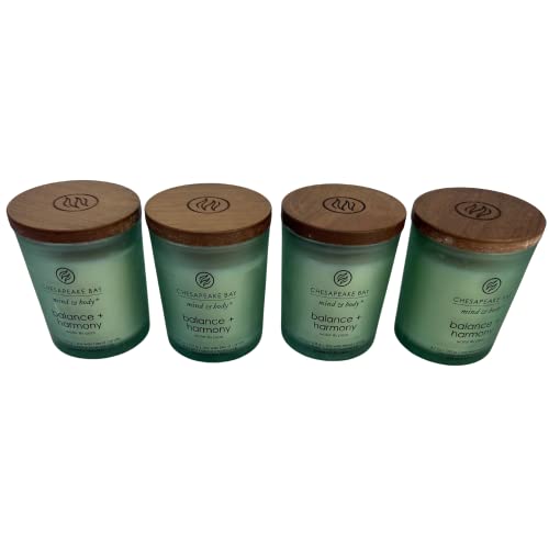 Chesapeake Bay Candle Gift Set(3-Pack) (Chesapeake Bay Balance + Harmony, Scented Candle Gift Set, Small Jar (4-Pack))