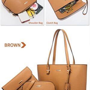 LaRolls Purses and Handbags for Women Large Capacity Fashion Tote Bags Shoulder Top Handle Satchel Purse Set