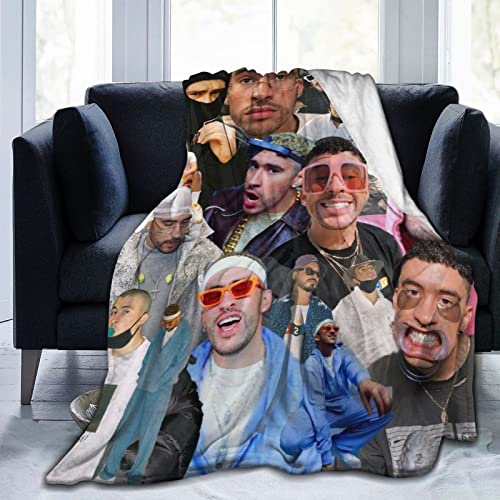 Singer Rapper Ultra Soft Throw Blankets Flannel Fleece All Season Blanket Light Weight Living Room/Bedroom/Sofa Warm Blanket 60"x50"