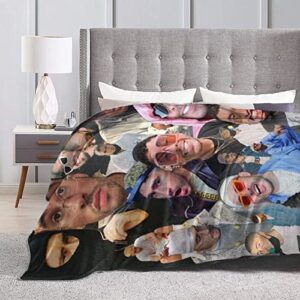 Singer Rapper Ultra Soft Throw Blankets Flannel Fleece All Season Blanket Light Weight Living Room/Bedroom/Sofa Warm Blanket 60"x50"