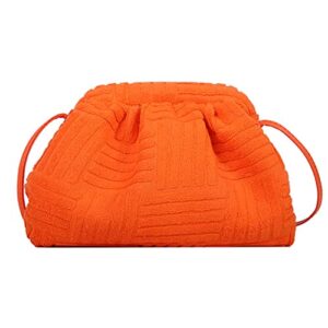 yongbao clutch purse for women dumpling bag trendy designer ruched handbag fashion crossbody bag evening bag