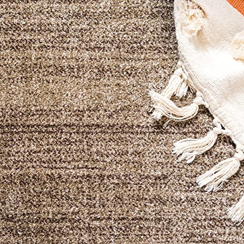 Rugs.com Angelica Collection Rug – 6' x 9' Light Brown Medium Rug Perfect for Bedrooms, Dining Rooms, Living Rooms