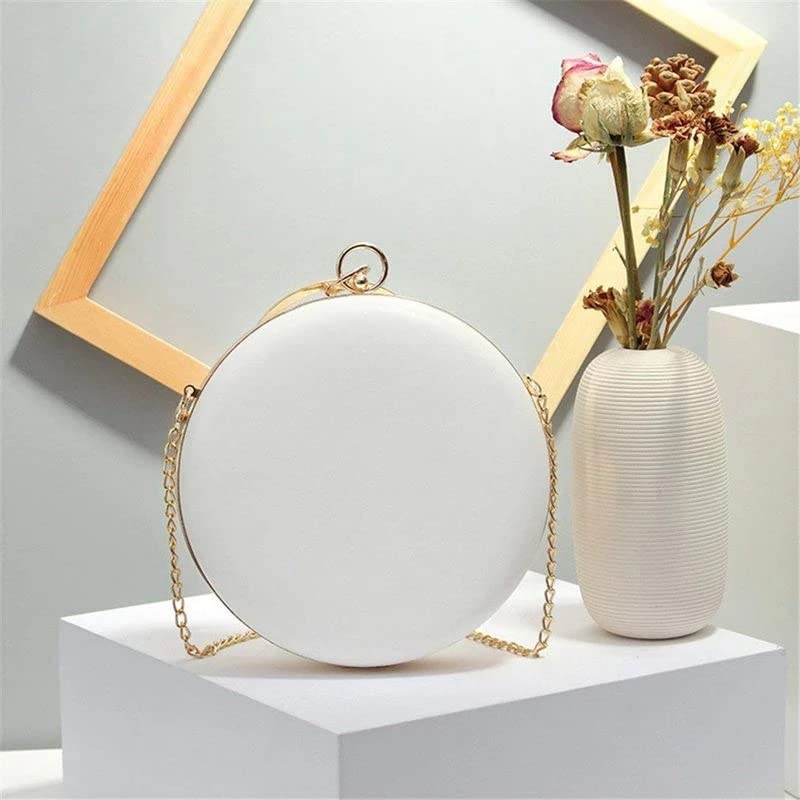 LEPSJGC Round Banquet Party Bag Hasp Lock Bag Day Clutches Ladies Wedding Hand Bag Tote Purse