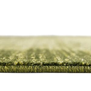 Rugs.com Angelica Collection Rug – 4' x 6' Light Green Medium Rug Perfect for Entryways, Kitchens, Breakfast Nooks, Accent Pieces