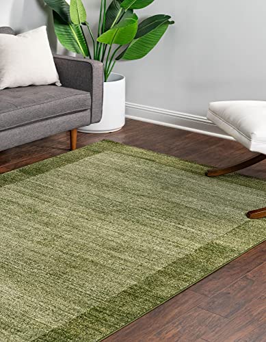 Rugs.com Angelica Collection Rug – 4' x 6' Light Green Medium Rug Perfect for Entryways, Kitchens, Breakfast Nooks, Accent Pieces