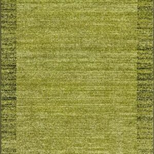 Rugs.com Angelica Collection Rug – 4' x 6' Light Green Medium Rug Perfect for Entryways, Kitchens, Breakfast Nooks, Accent Pieces