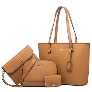 larolls purses and handbags for women large capacity fashion tote bags shoulder top handle satchel purse set