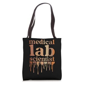 black medical lab scientist african american med lab science tote bag