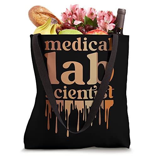 Black Medical Lab Scientist African American Med Lab Science Tote Bag