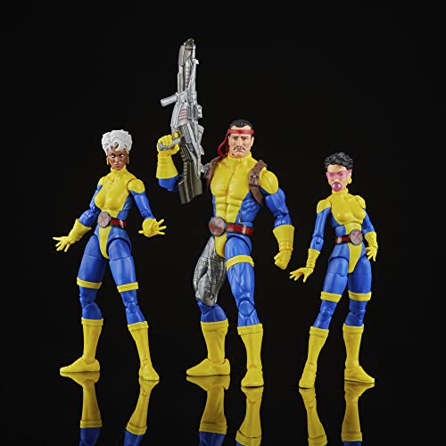 Marvel Legends Series Forge, Storm, & Jubilee X-Men 60th Anniversary Action Figure Set, 6-Inch Action Figures