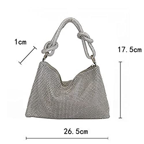 LACELORE Rhinestones Evening Clutch Bag for Women Shiny Dinner Party Wedding Purses Handbag Female Underarm Shoulder Bag