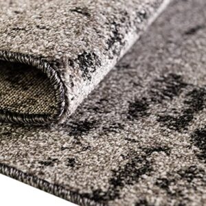 Rugs.com Angelica Collection Rug – 6' x 9' Dark Gray Medium Rug Perfect for Bedrooms, Dining Rooms, Living Rooms