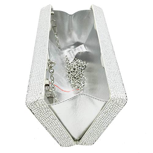 DDQYYSPP Novelty Poker Card Queen Evening Bags and Clutches for Women Crystal Clutch Bag Rhinestone Handbags Party Purse