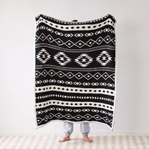 Super Soft Southwest Throw Blankets Aztec Reversible Throws Cover for Couch Chair Sofa Bed Outdoor Beach Travel, 51"x63"