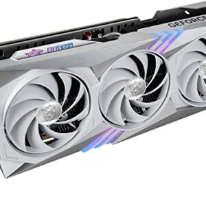 MSI Gaming GeForce RTX 4070 Ti 12GB GDRR6X 192-Bit HDMI/DP Nvlink Tri-Frozr 3 Ada Lovelace Architecture Graphics Card (RTX 4070 Ti Gaming X Trio White 12G)