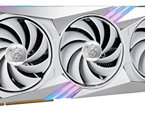 MSI Gaming GeForce RTX 4070 Ti 12GB GDRR6X 192-Bit HDMI/DP Nvlink Tri-Frozr 3 Ada Lovelace Architecture Graphics Card (RTX 4070 Ti Gaming X Trio White 12G)