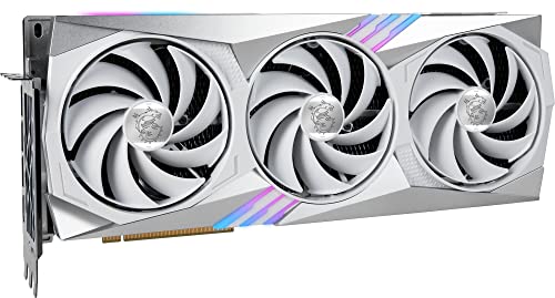 MSI Gaming GeForce RTX 4070 Ti 12GB GDRR6X 192-Bit HDMI/DP Nvlink Tri-Frozr 3 Ada Lovelace Architecture Graphics Card (RTX 4070 Ti Gaming X Trio White 12G)