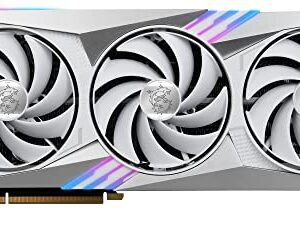 MSI Gaming GeForce RTX 4070 Ti 12GB GDRR6X 192-Bit HDMI/DP Nvlink Tri-Frozr 3 Ada Lovelace Architecture Graphics Card (RTX 4070 Ti Gaming X Trio White 12G)