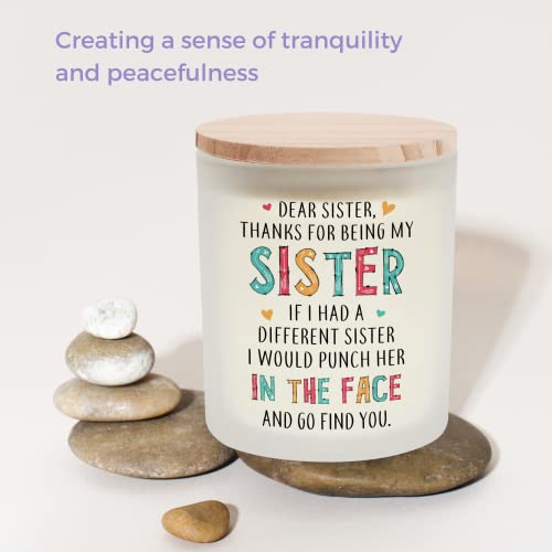 Sister Gifts from Sister, Brother - Gifts for Sister - Happy Birthday Gifts for Sister, Sister Birthday Gifts from Sister - Funny Gift for Sister - Big Sister Gifts for Little Girls - Scented Candle