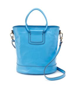 hobo sheila leather bucket bag tranquil blue