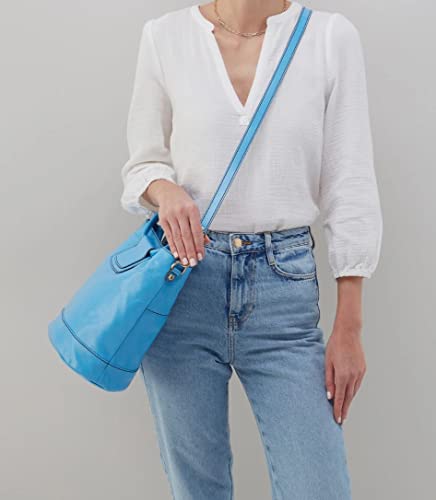 HOBO Sheila Leather Bucket Bag Tranquil Blue