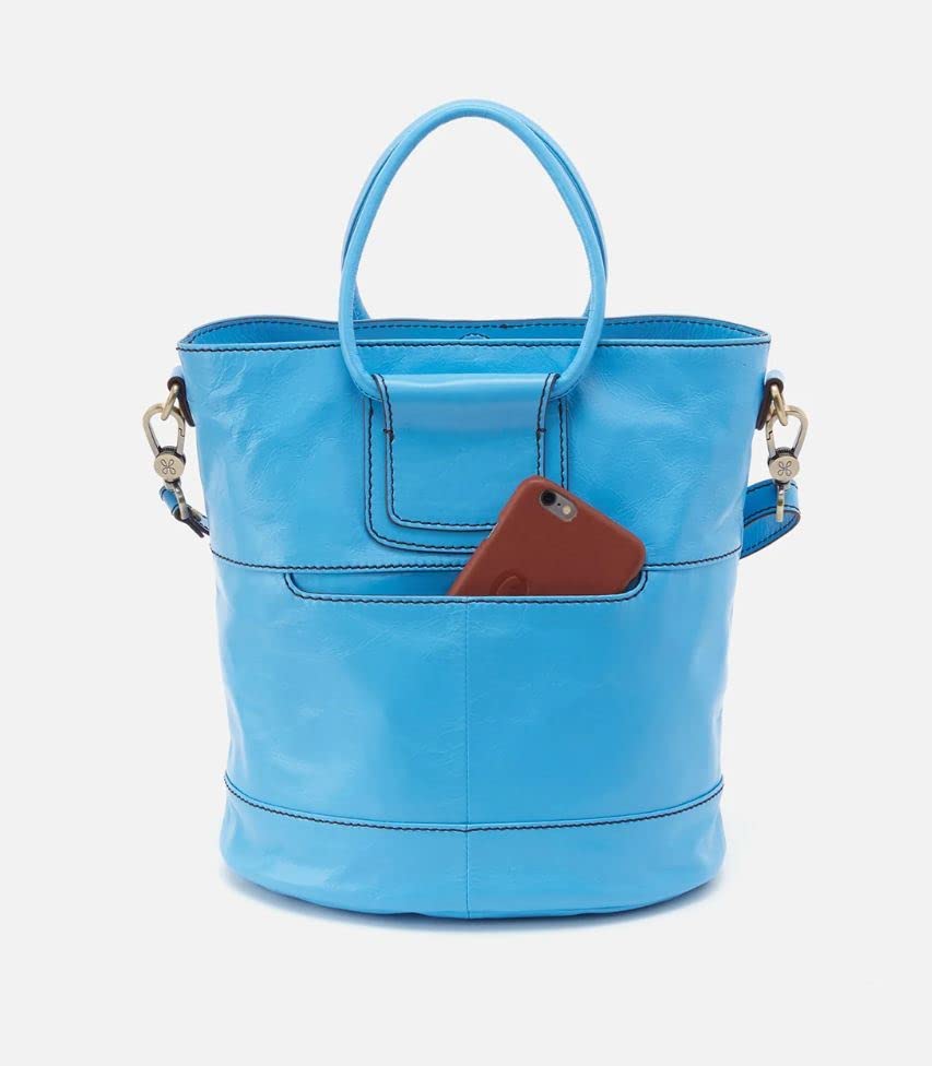 HOBO Sheila Leather Bucket Bag Tranquil Blue