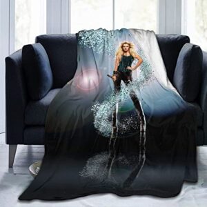 azudyaple flannel blanket carrie singer underwood throw blanket air conditioning blanket for all season living room bedroom 80″x60″