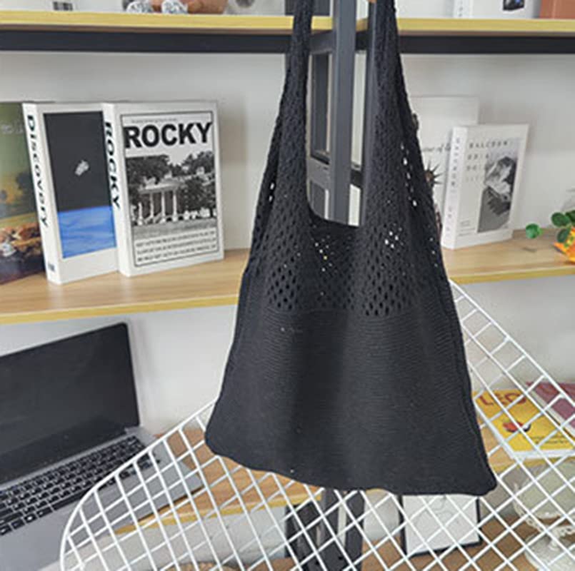 Knit Cute Handbag for Women Crochet Tote Bag Large Capacity Shoulder Hobo Bag