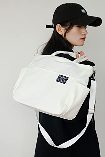 Hobo Bag Unisex Tote Bag Stylish Students Casual Large Canvas Handbag School Shoulder Bag