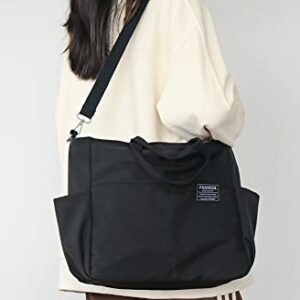 Hobo Bag Unisex Tote Bag Stylish Students Casual Large Canvas Handbag School Shoulder Bag