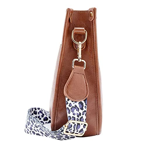 FjcCfrFw Purses for Women Crossbody Bag,Leather Cross body Hobo Purse,Guitar Leopard Strap Handbag