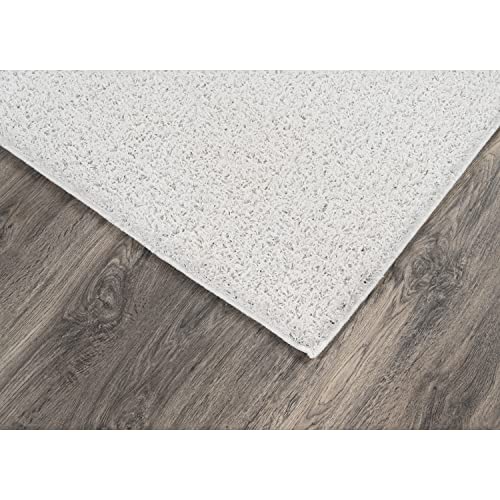 Garland Rug Southpointe Shag Area Rug, 9 ft. x 12 ft., White