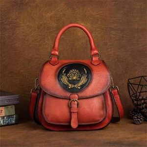 ZLXDP Women's Retro Handbag Multipurpose Shoulder Bag Women's Backpack Women's Handmade (Color : E, Size