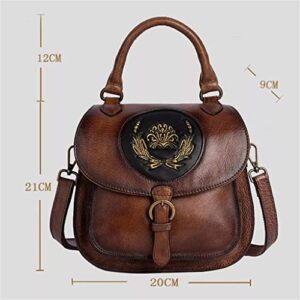 ZLXDP Women's Retro Handbag Multipurpose Shoulder Bag Women's Backpack Women's Handmade (Color : E, Size